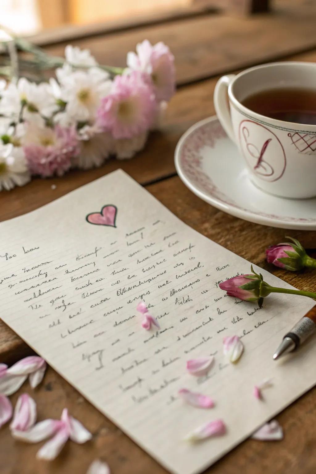 Share genuine love with your own words.