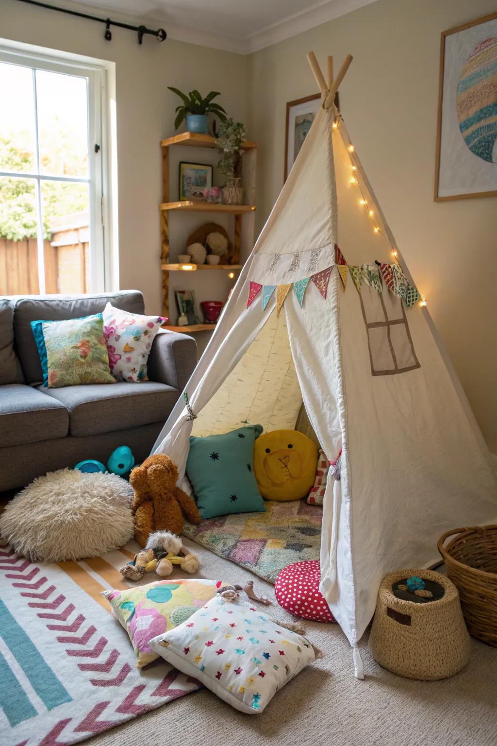 Cozy play tent for imaginative adventures