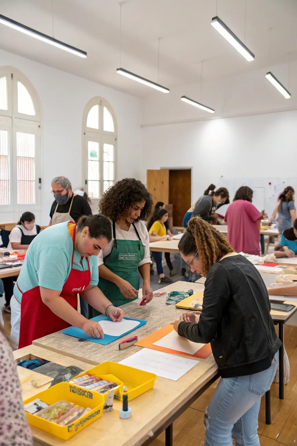 Encourage skill-building and networking with hands-on workshops.