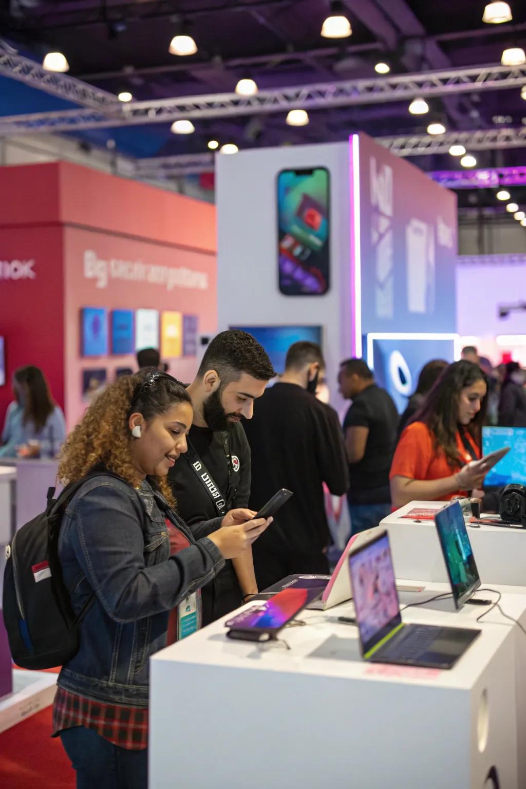 Create buzz with interactive product demos.