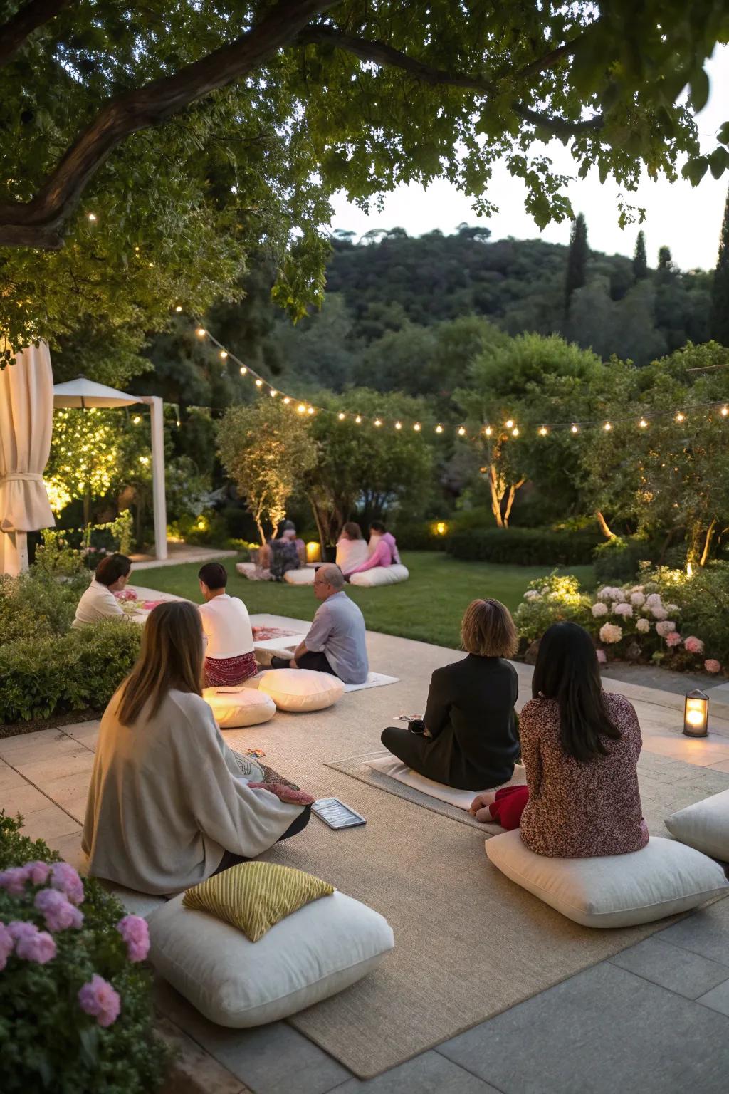 Create peaceful retreats with meditation zones.