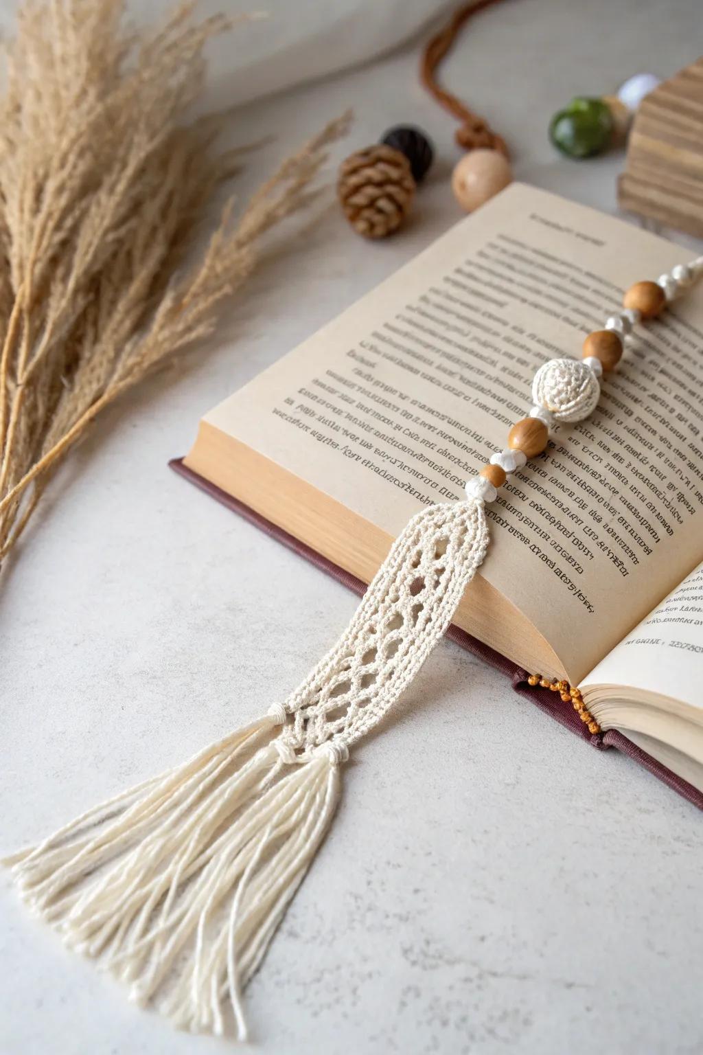 Minimalist beaded bookmarks crafted with care.