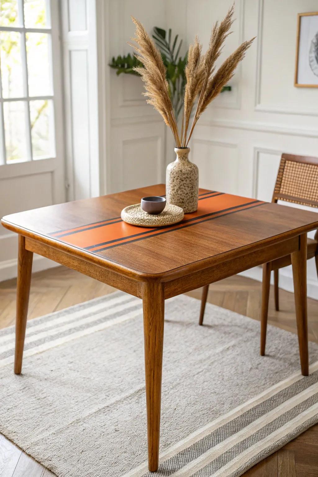 Bring back the 70s charm with a retro-inspired table makeover.