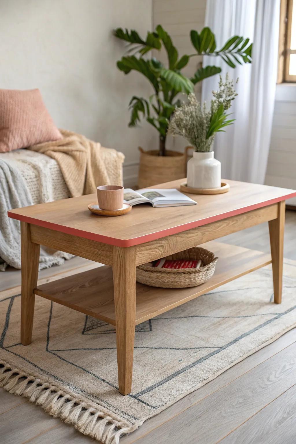 Surprise guests with vibrant colors hidden beneath your table.