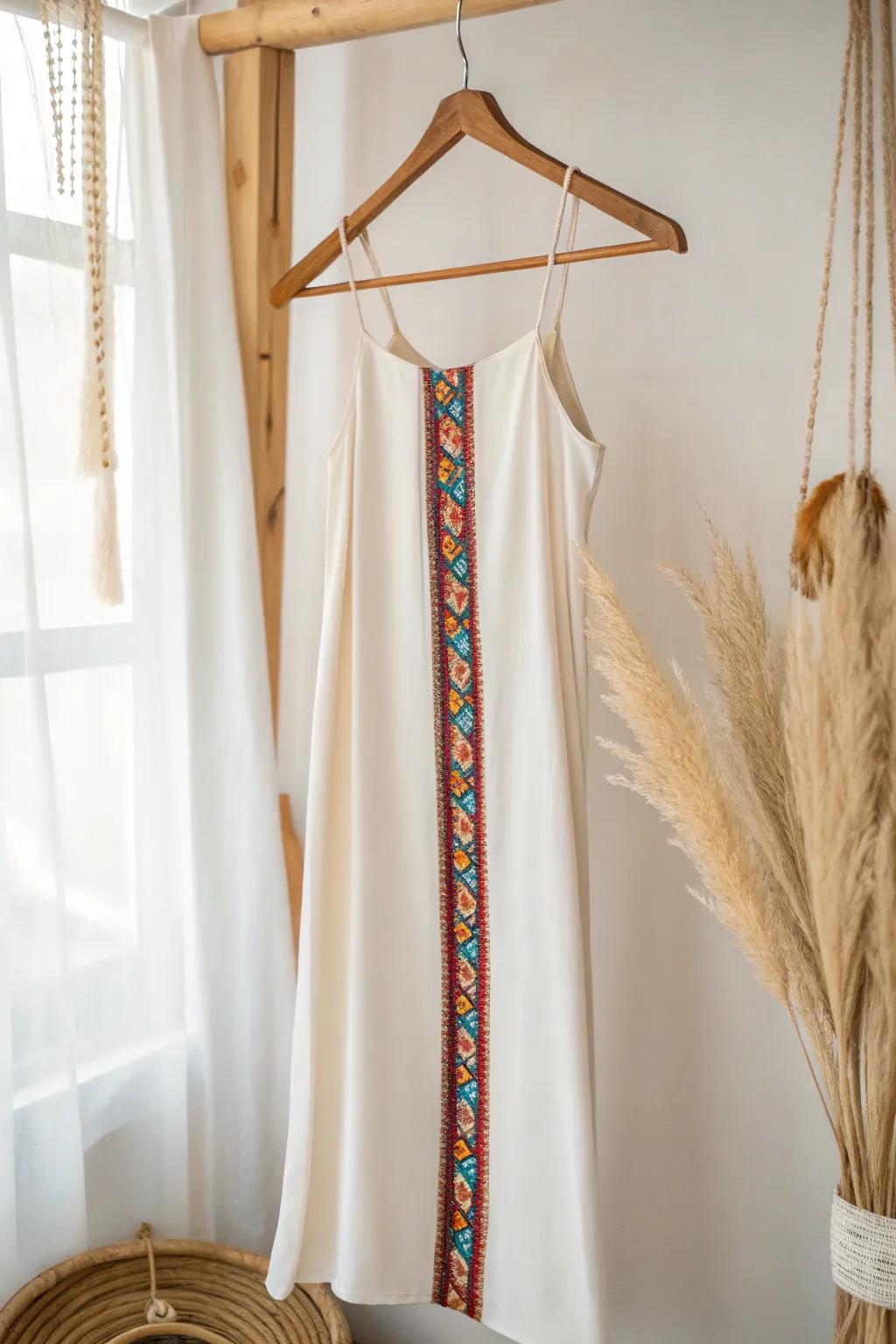 Brighten your dress with bold color panels for a fresh, modern look.