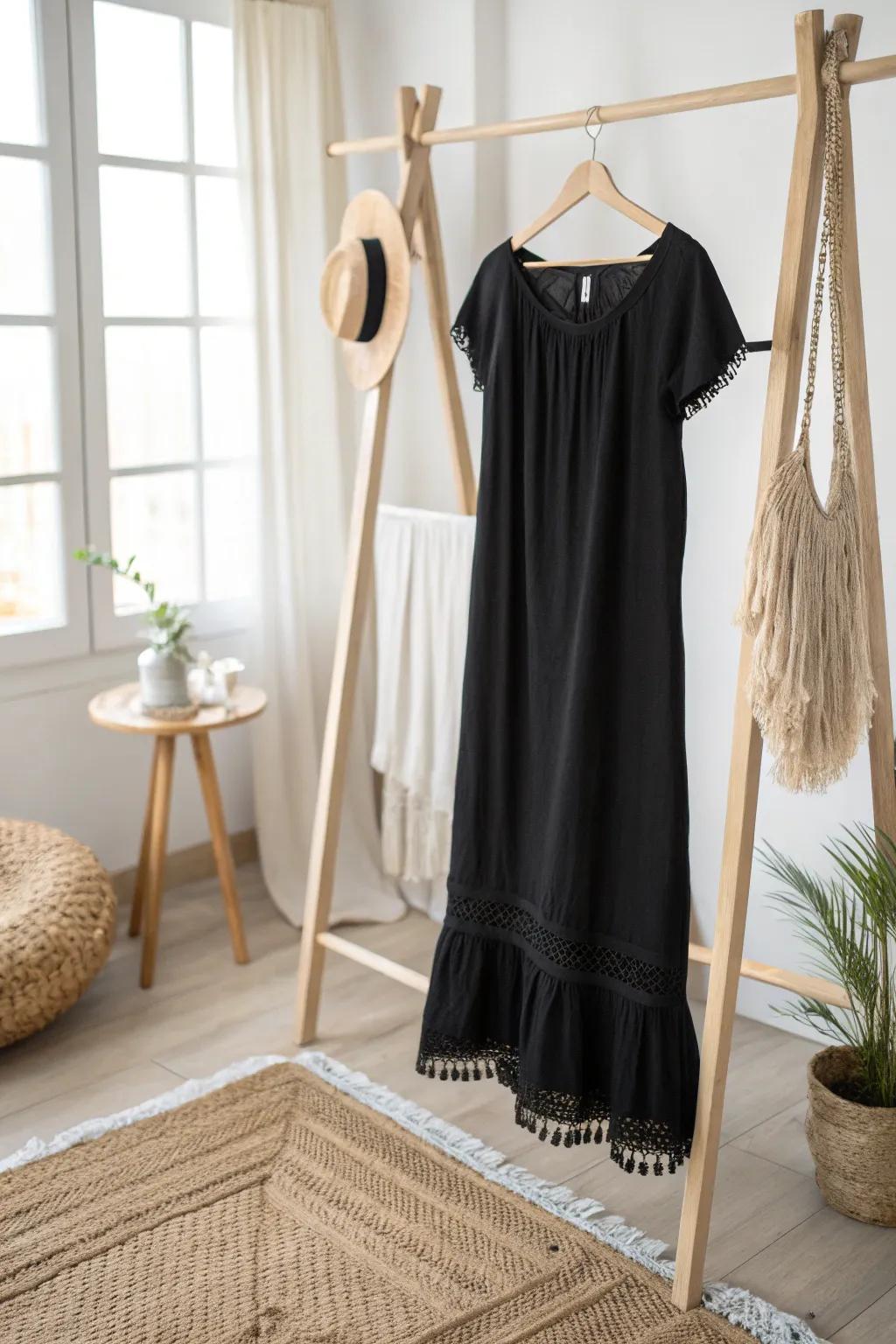 Fringe adds playful movement and boho charm to any dress.