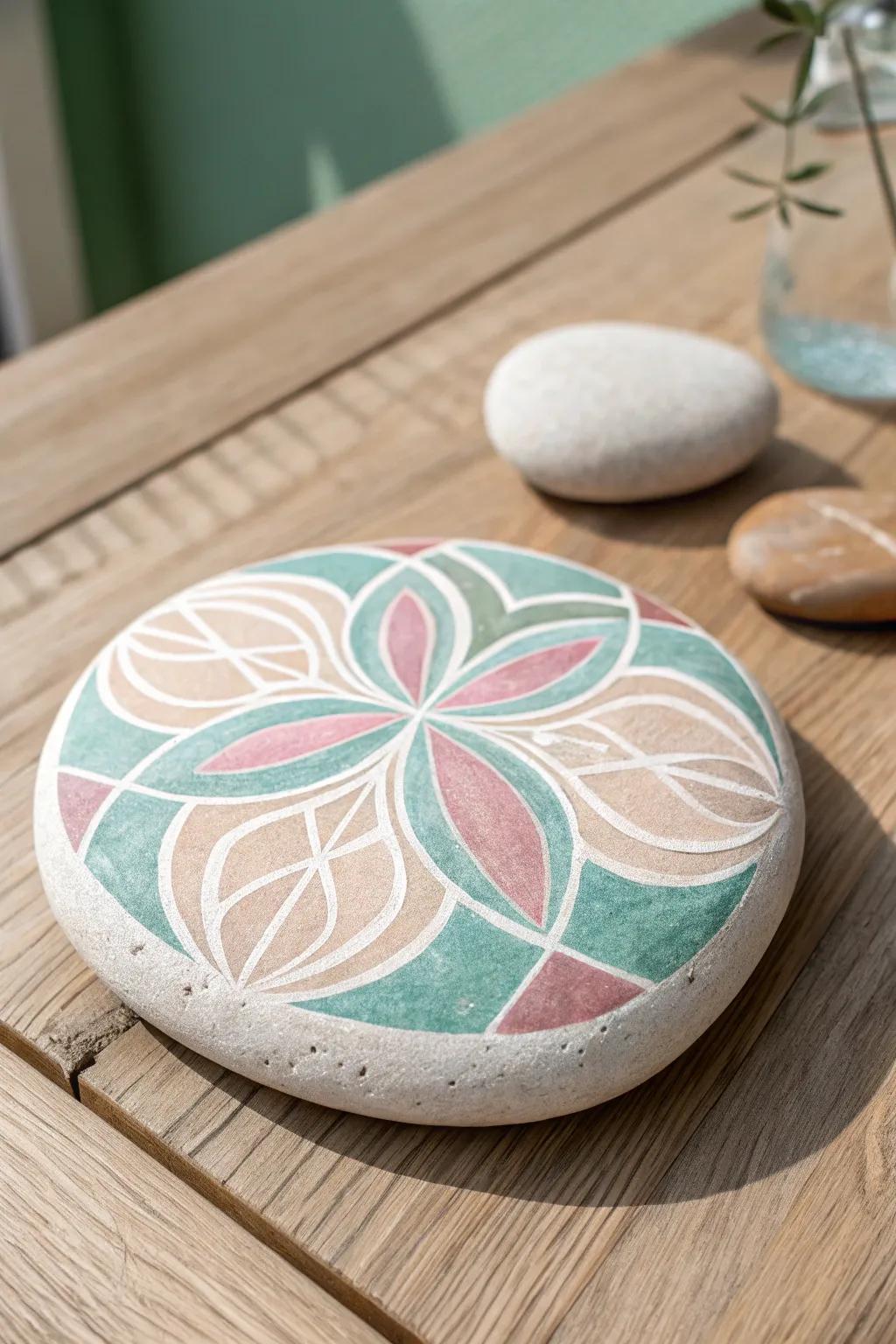 Unleash your imagination with abstract stone art blending simplicity and elegance.