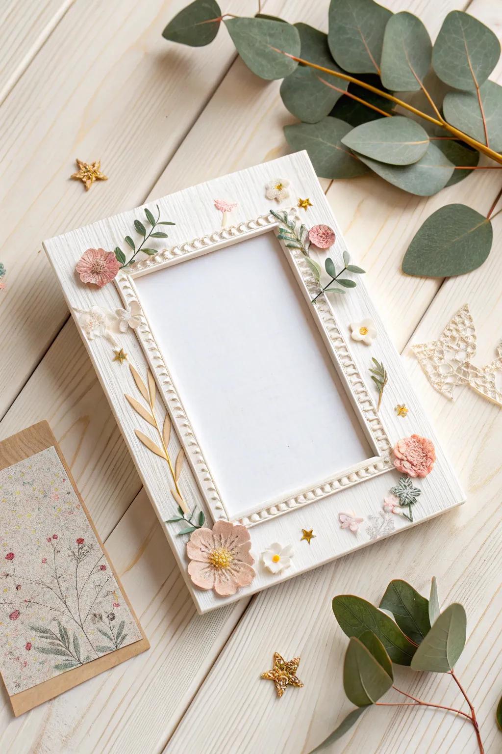 A lively scrapbook-style frame that captures heartfelt memories for Mother's Day.
