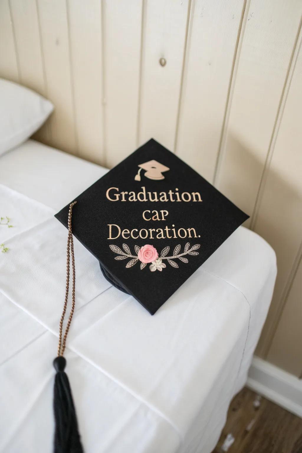 Make your graduation cap a canvas for your personal journey and achievements.