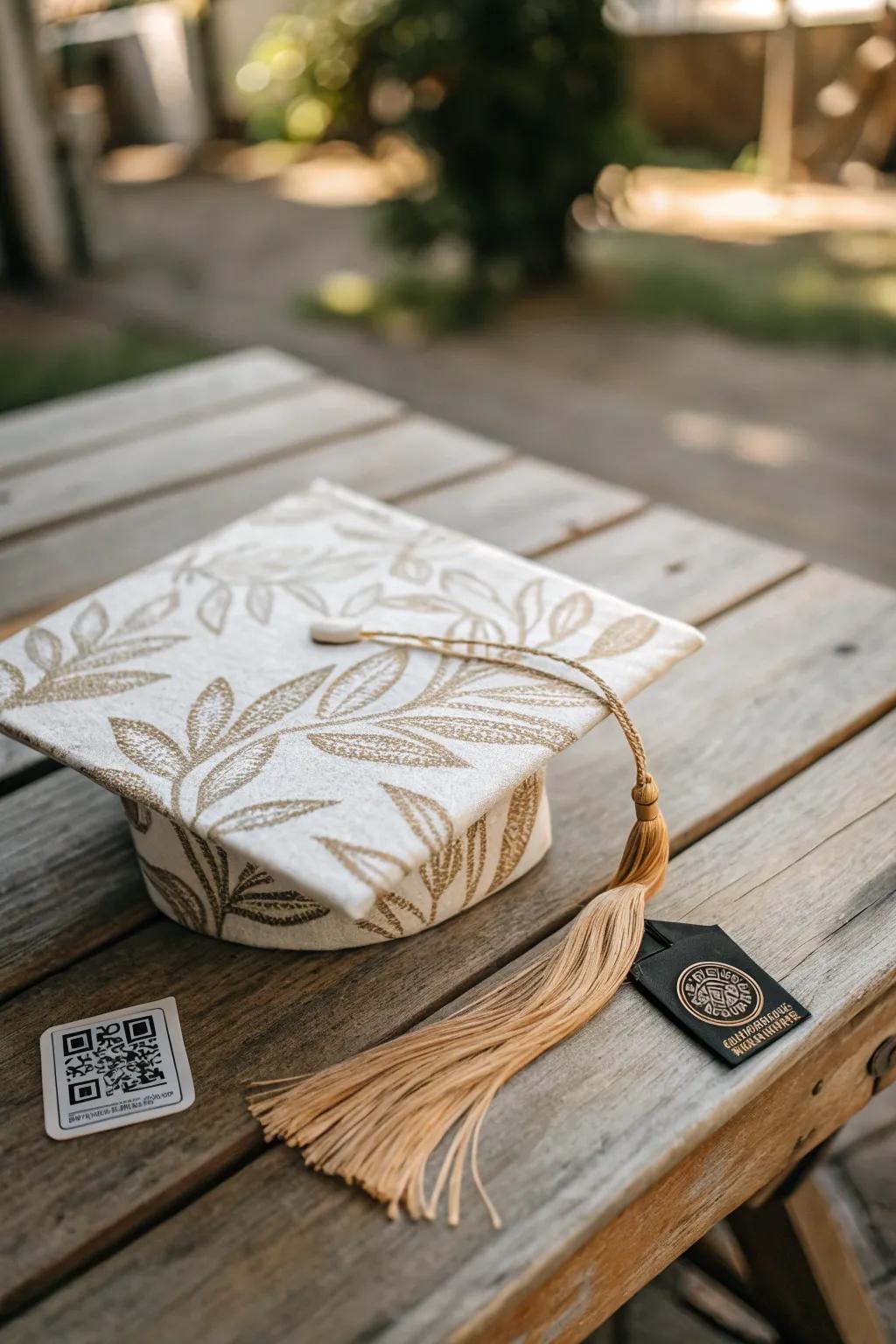 Add an element of surprise with interactive features on your graduation cap.