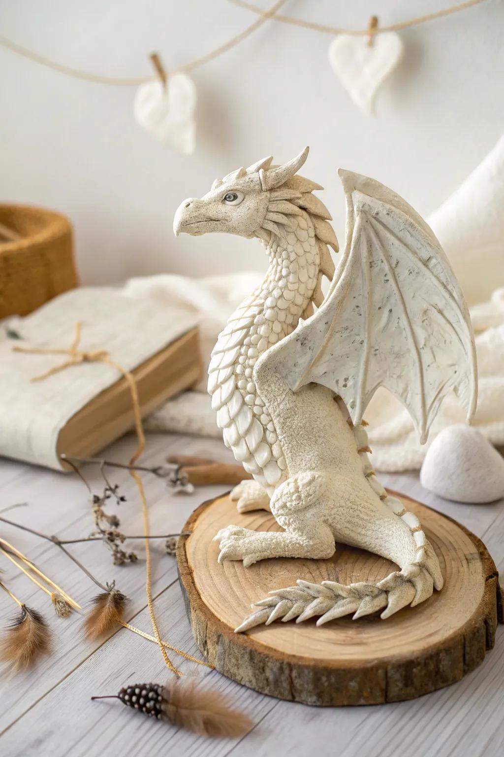 Add a magical touch to your space with handcrafted clay dragons and other fantasy creatures.