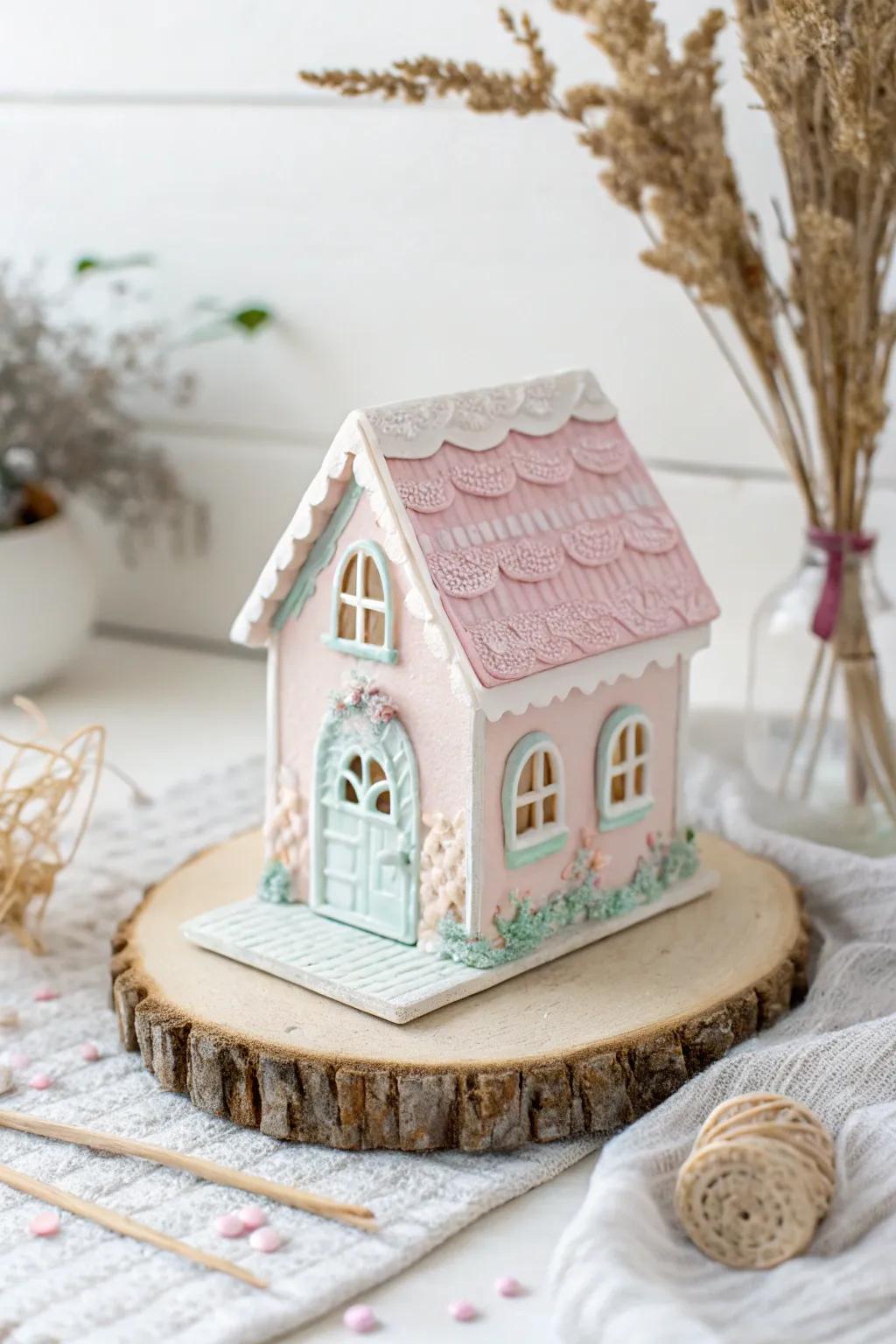 Build a miniature enchanted village with these charming clay houses.