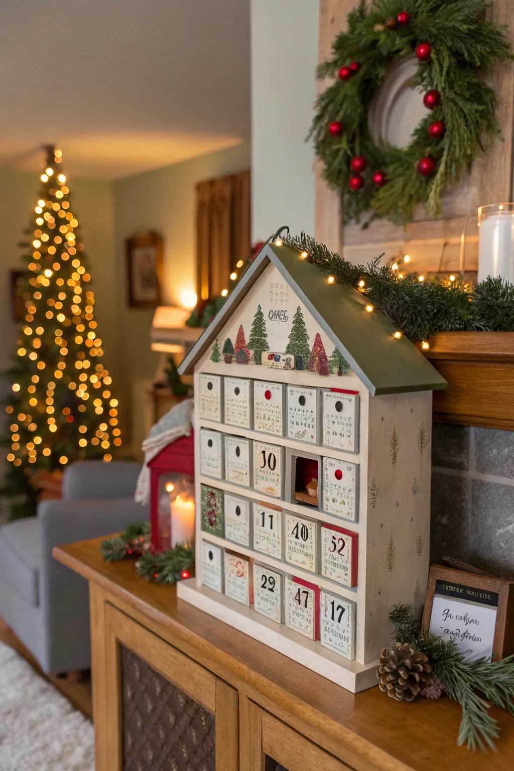 Countdown to Christmas with a handmade advent calendar.