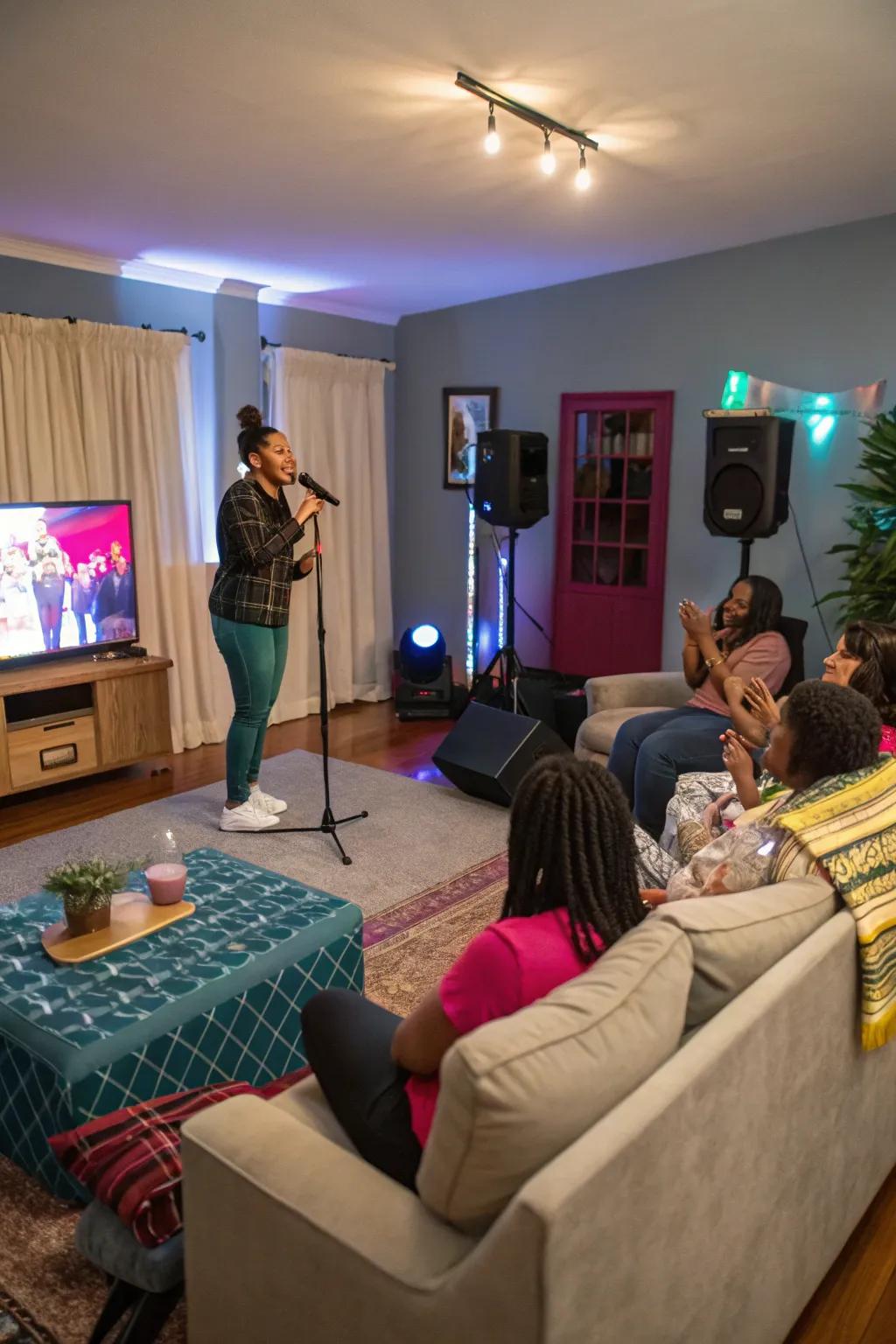 Show your performance skills in a Christmas carol lip sync battle.