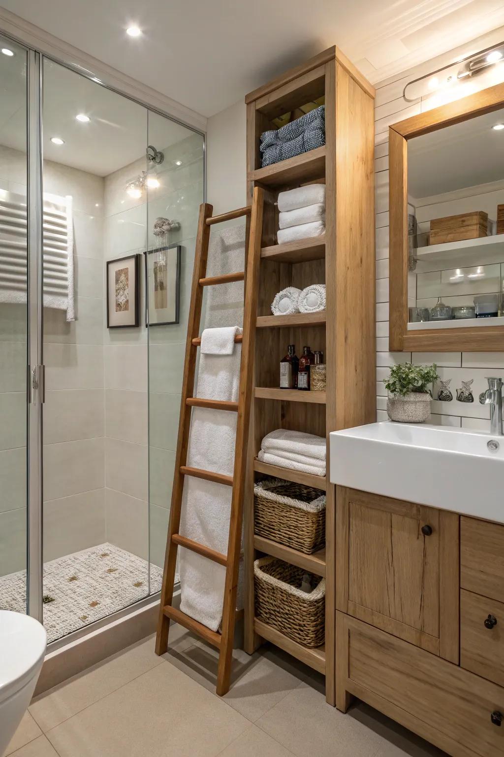 Creative storage solutions that keep bathrooms tidy and chic.