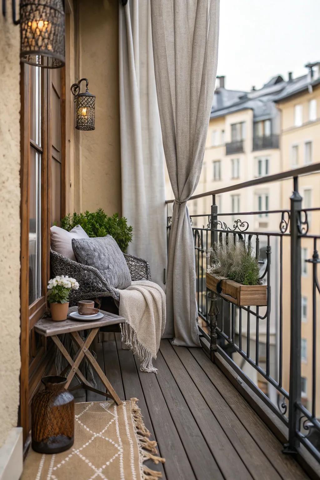 Mixing textures creates visual interest.