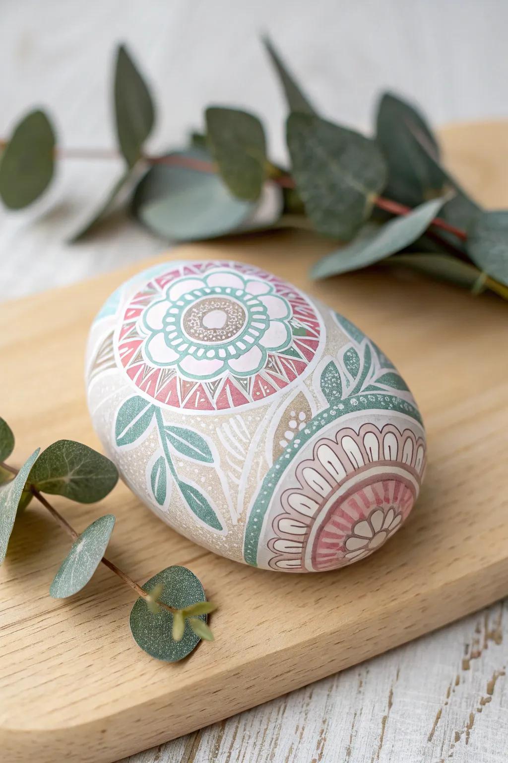 Honor your family's roots with culturally inspired rock paintings that tell a meaningful story.