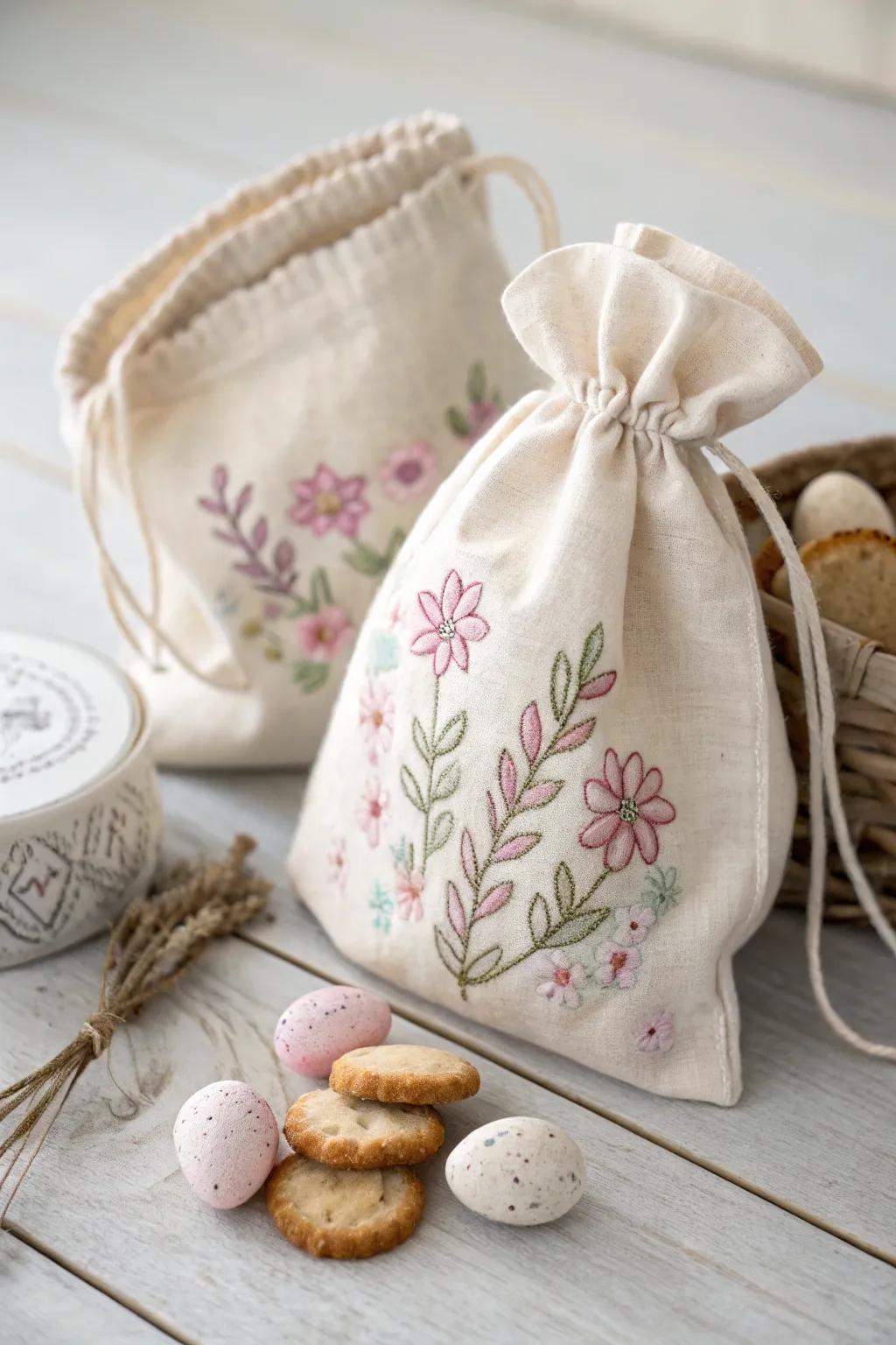 Create charming Easter treat bags perfect for gifting homemade sweets and surprises.