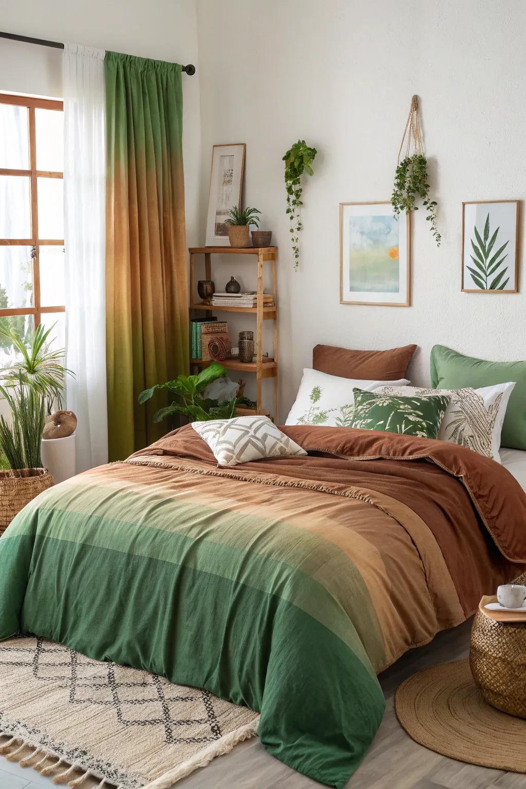 Ombre gradient decor adding dynamic style