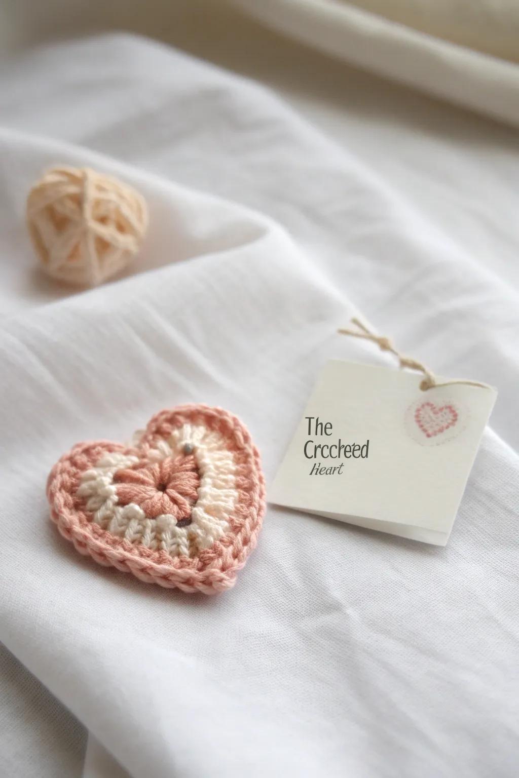 Warm and thoughtful crochet brooches that spread kindness wherever they go.