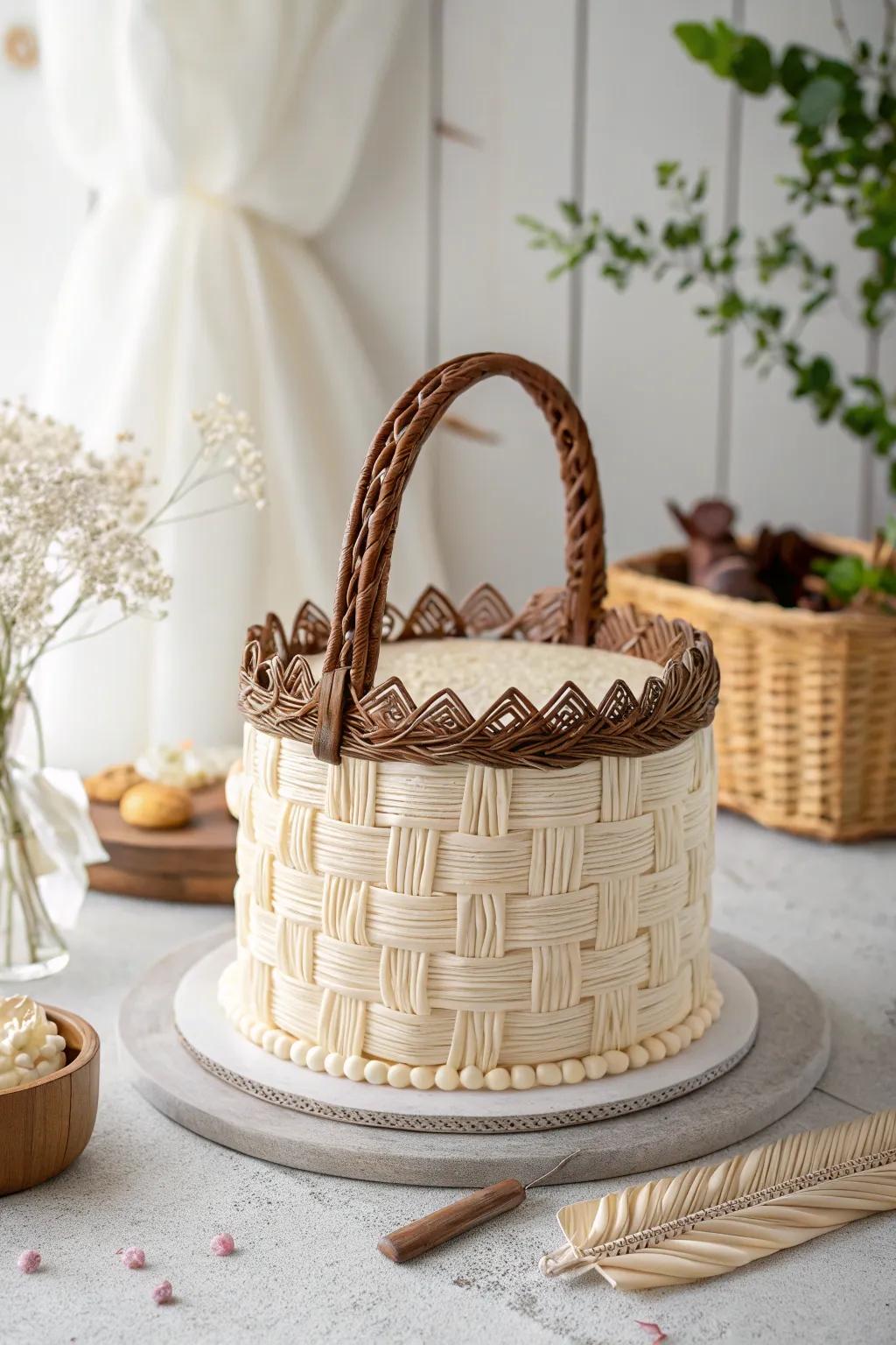 Add a realistic touch with an edible handle crafted from fondant or chocolate.