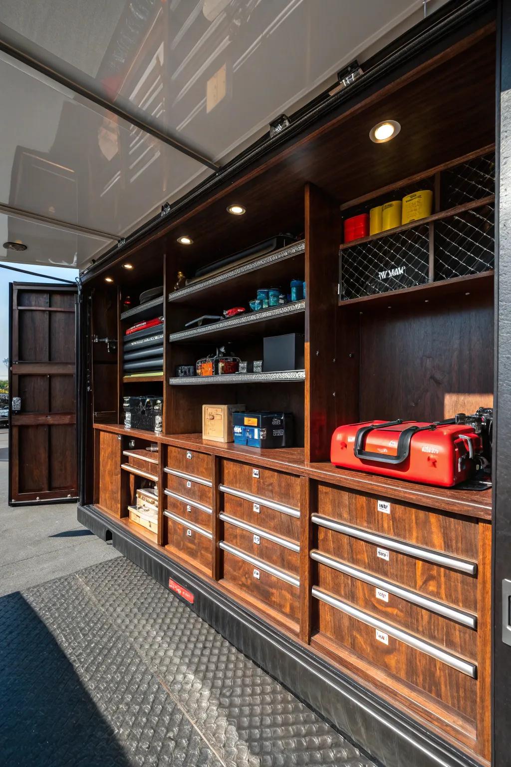 Versatile adjustable shelving that adapts to your evolving projects.