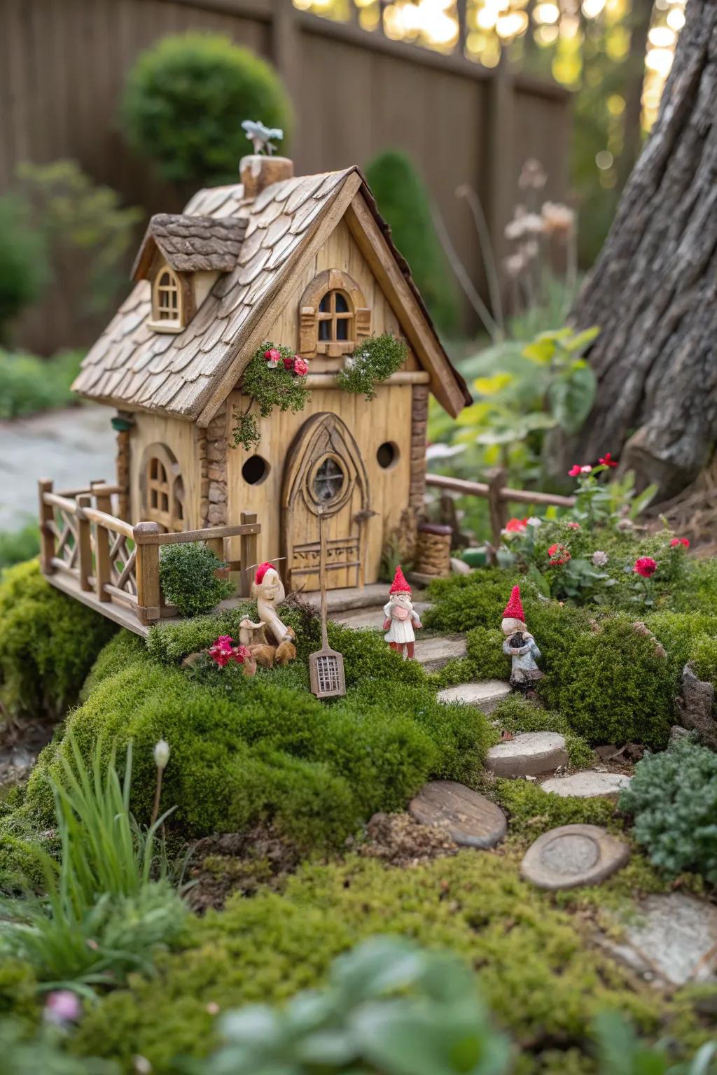 Bring to life a lively village where gnomes and fairies coexist in harmony.