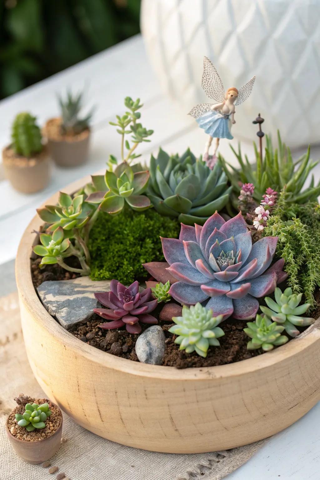 Discover the beauty of succulent fairy forests that require minimal upkeep.
