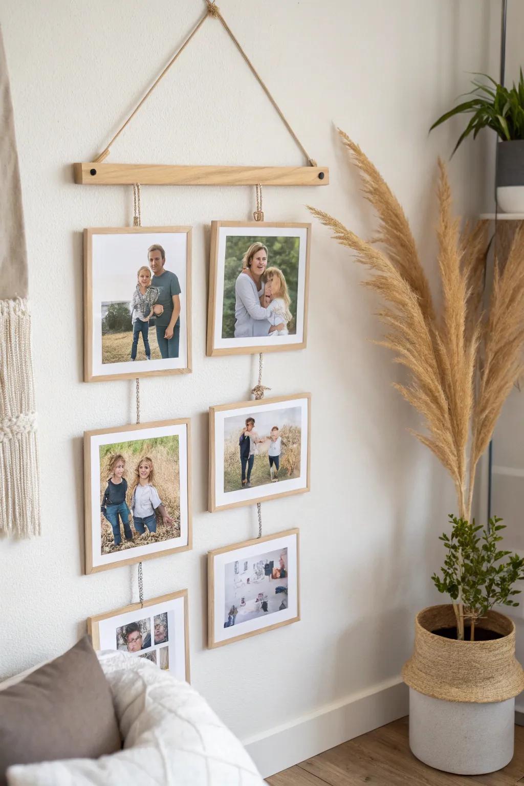 Celebrate family bonds with a warm, minimalist collage.