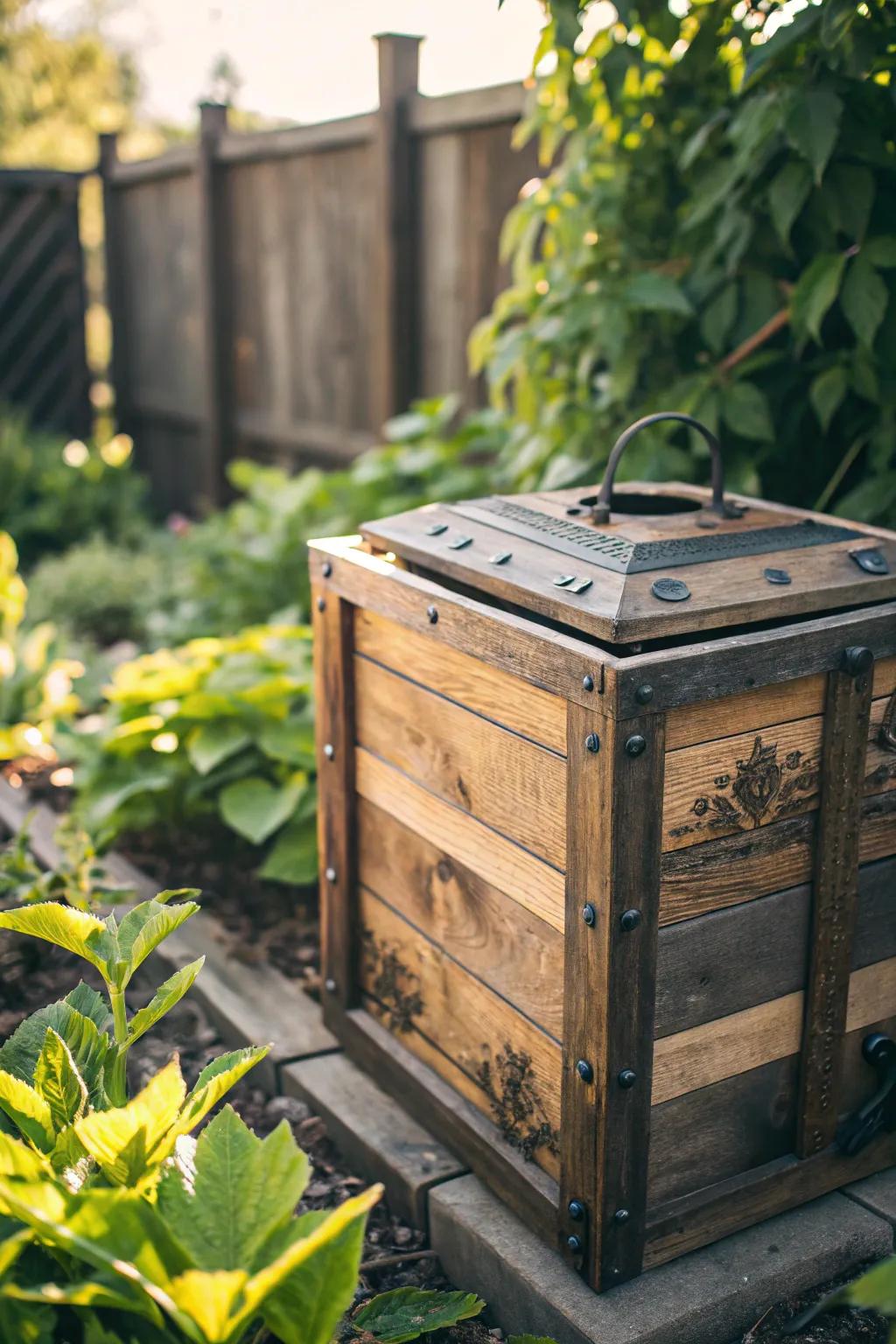 Boost your garden's adaptability with a lightweight, portable compost container designed for easy relocation.