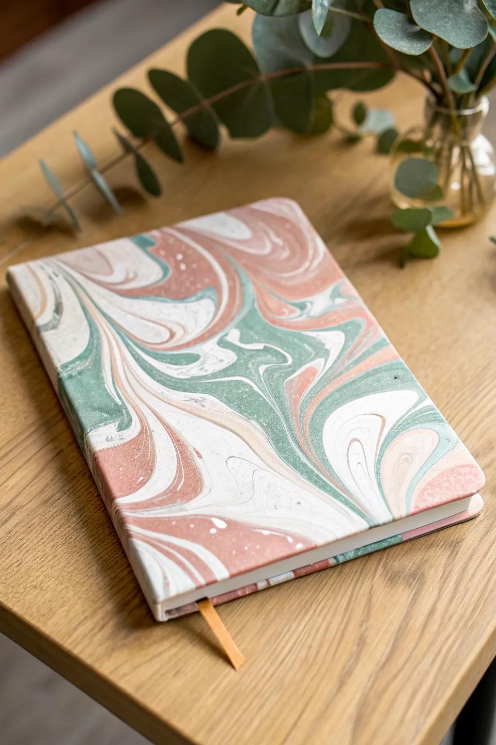 Express your individuality through abstract art on your journal cover.