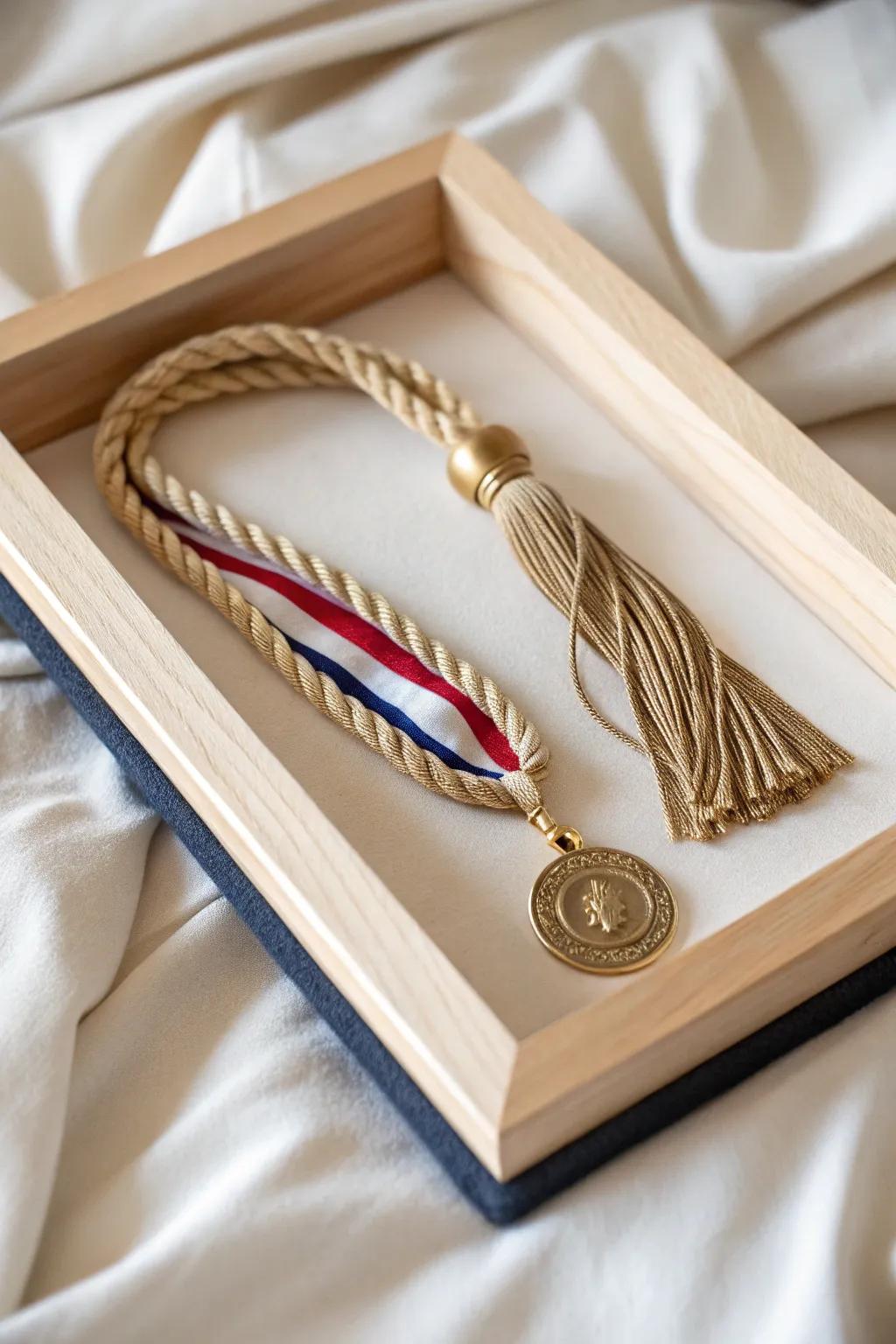 Display your academic honors with a sleek and minimalist shadow box.