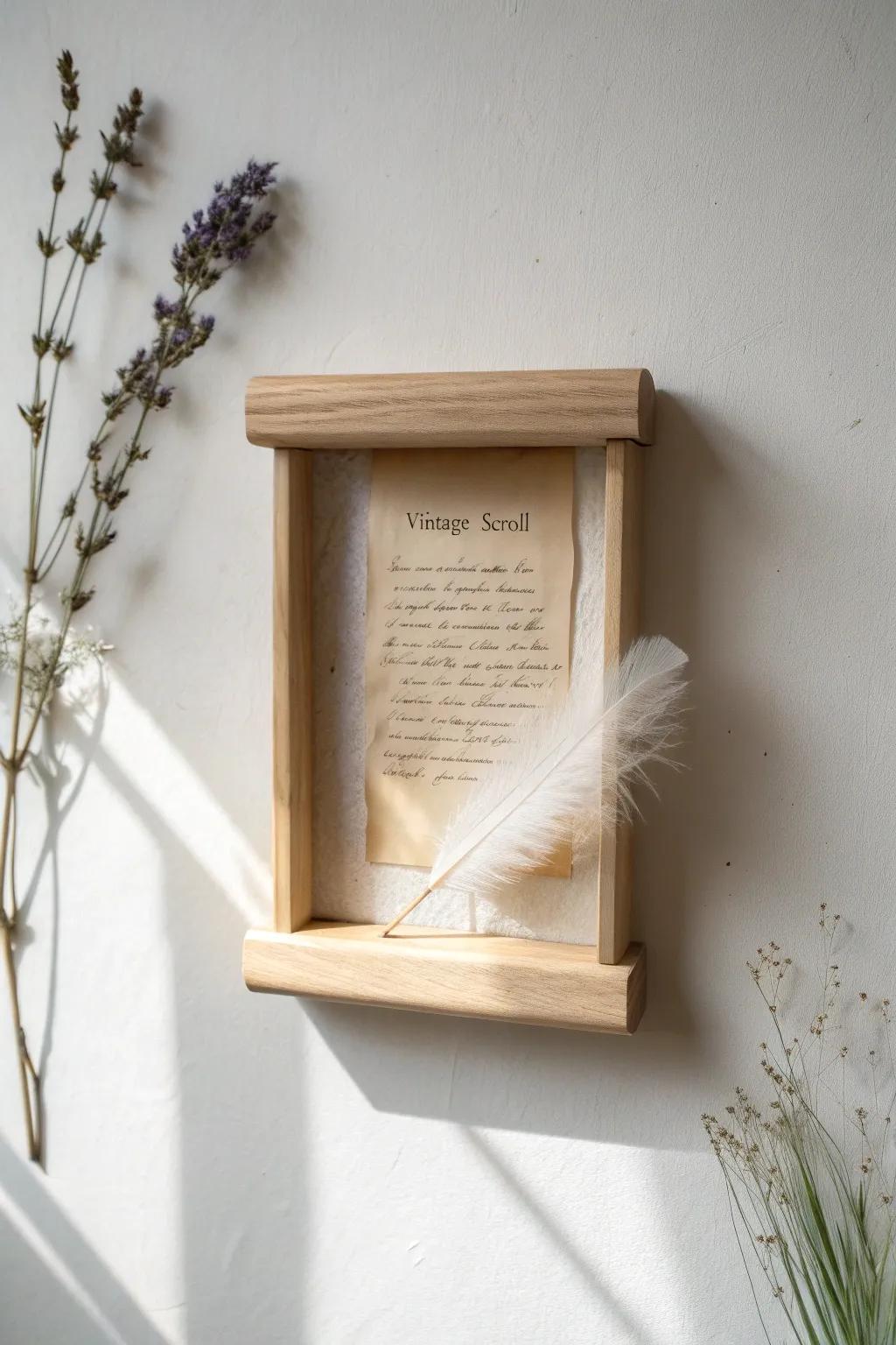 Inspire your journey with a shadow box featuring meaningful quotes.