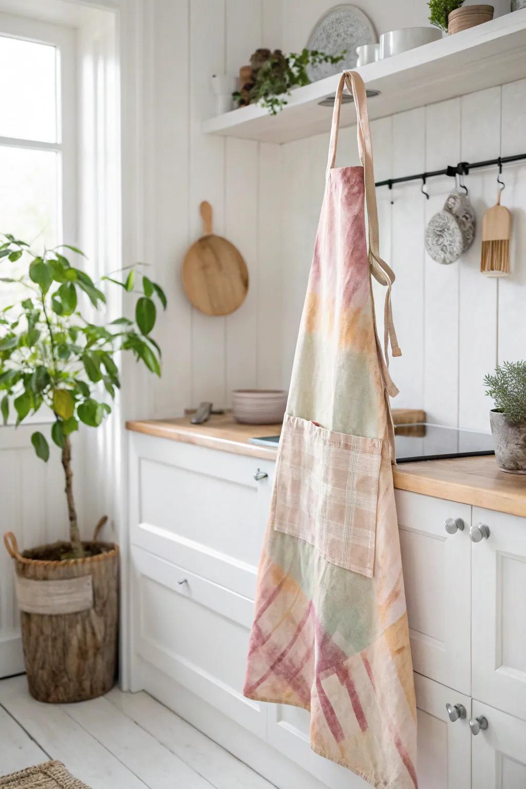 Bring fun and color to your cooking with a lively tie dye apron.