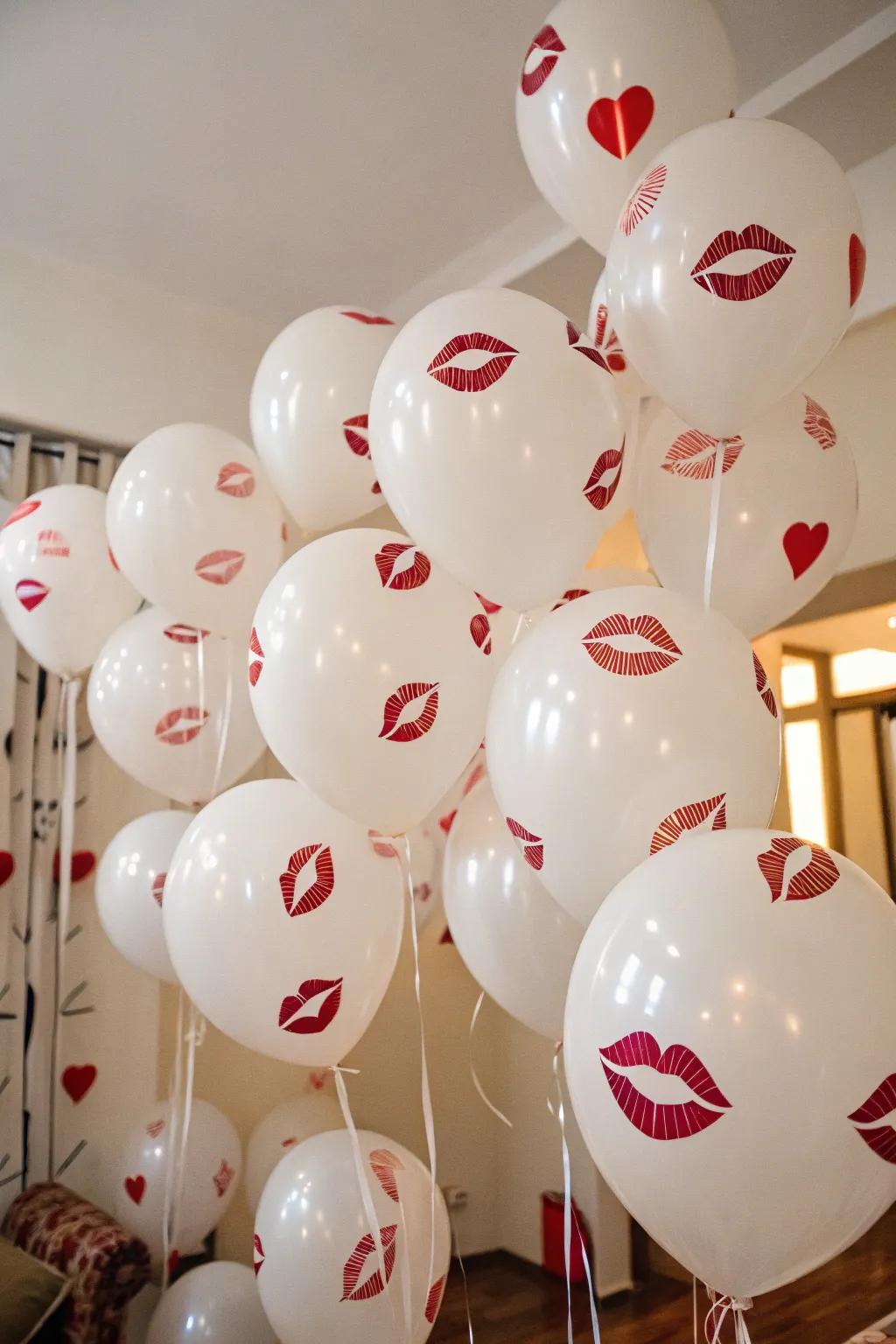 Kiss balloons add a playful, flirty vibe to your party.