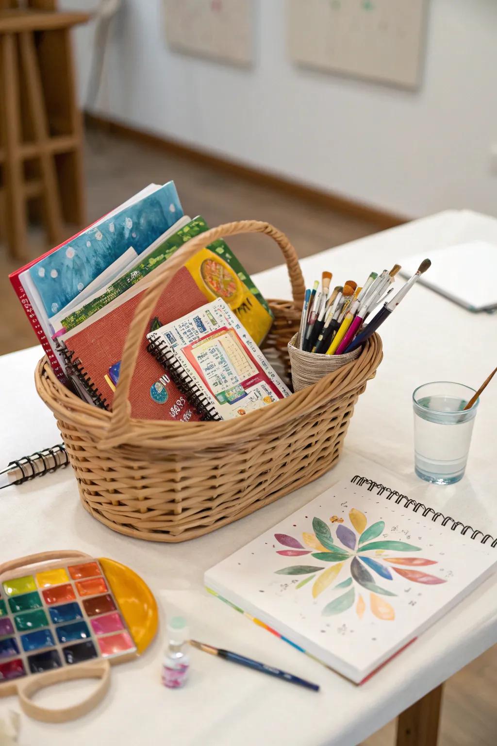 Fuel her creativity with this art collection.