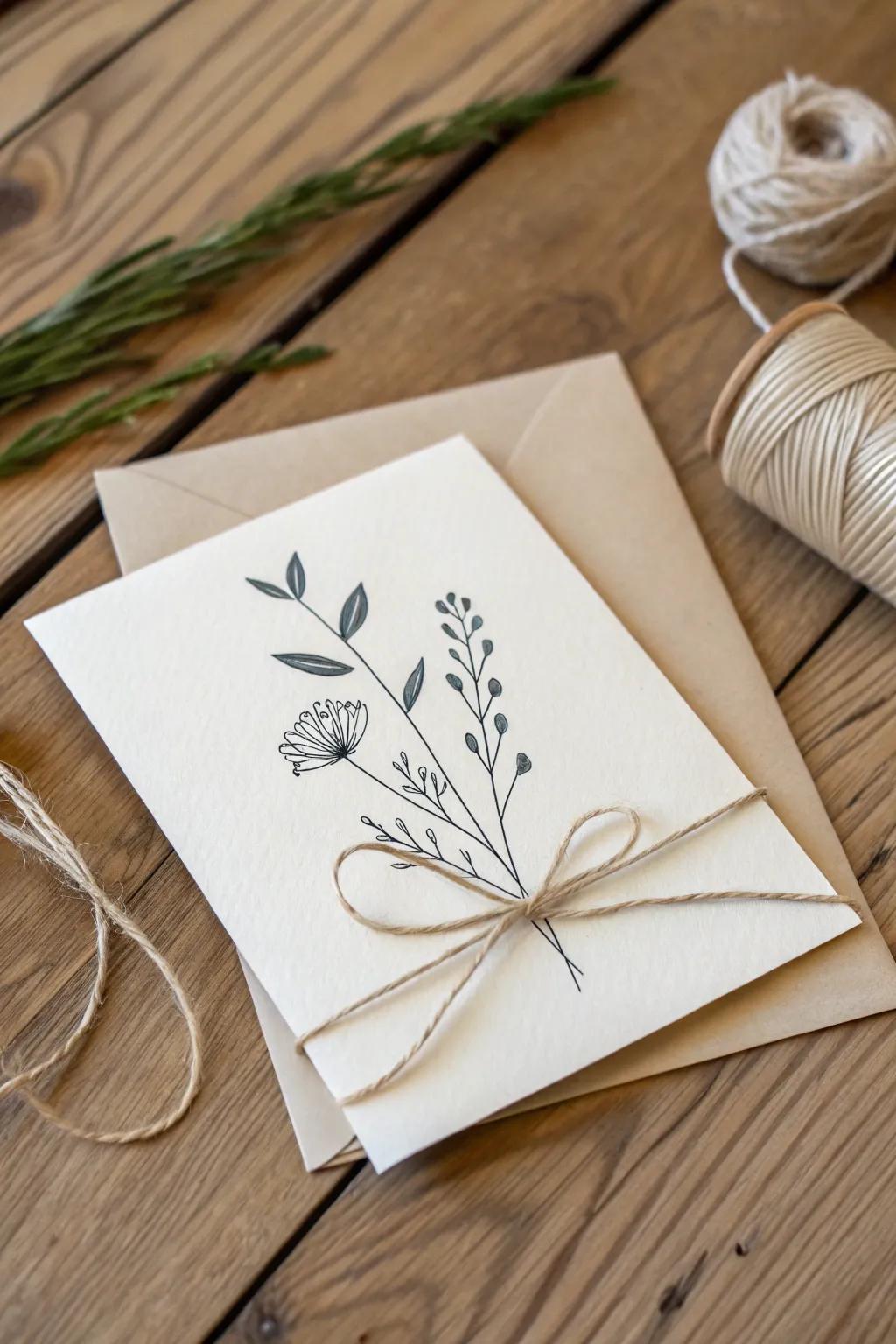 Celebrate simplicity with clean, minimalist greeting cards.
