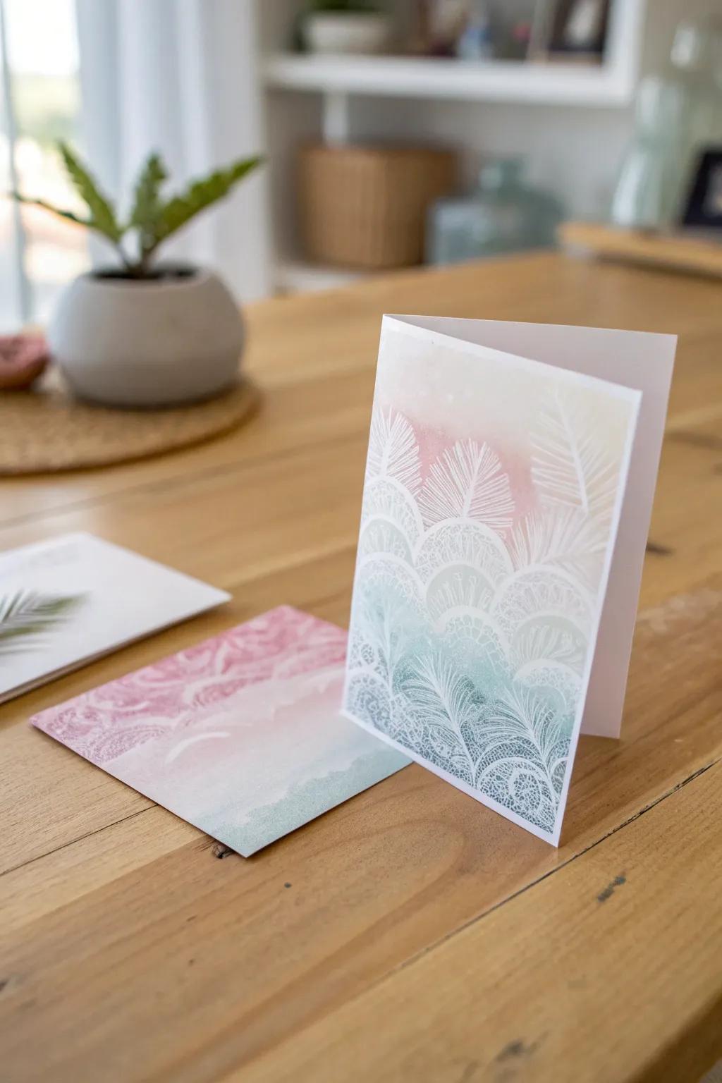 Add a dreamy, translucent layer with vellum overlays.