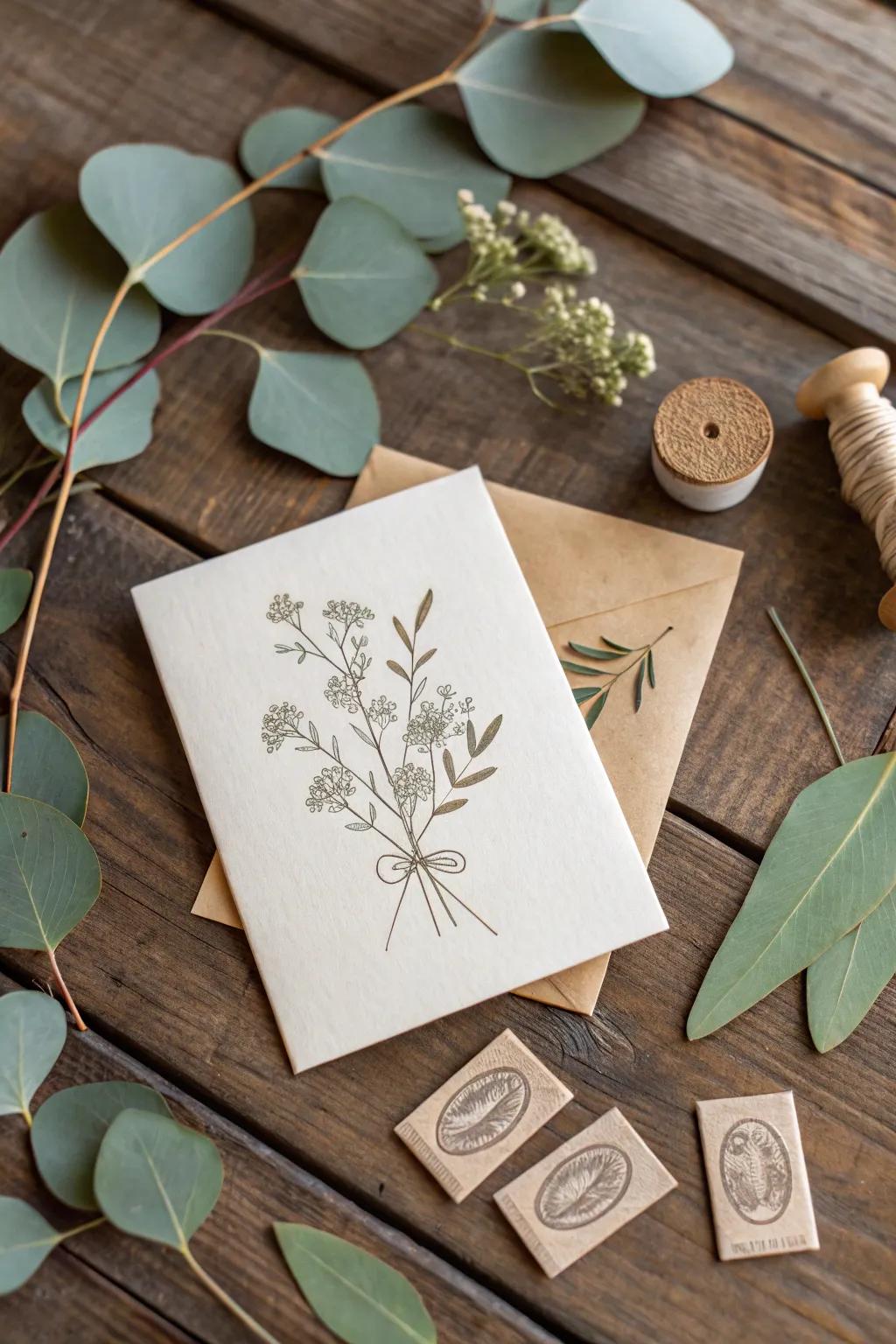 Create timeless cards with elegant stamped motifs.