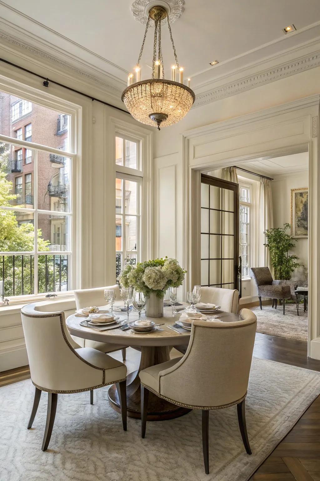 Oyster white offers a clean and classic foundation.