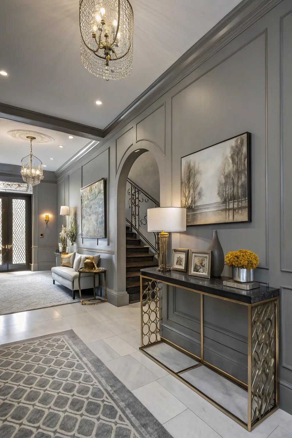 Mineral gray adds a modern, chic vibe.