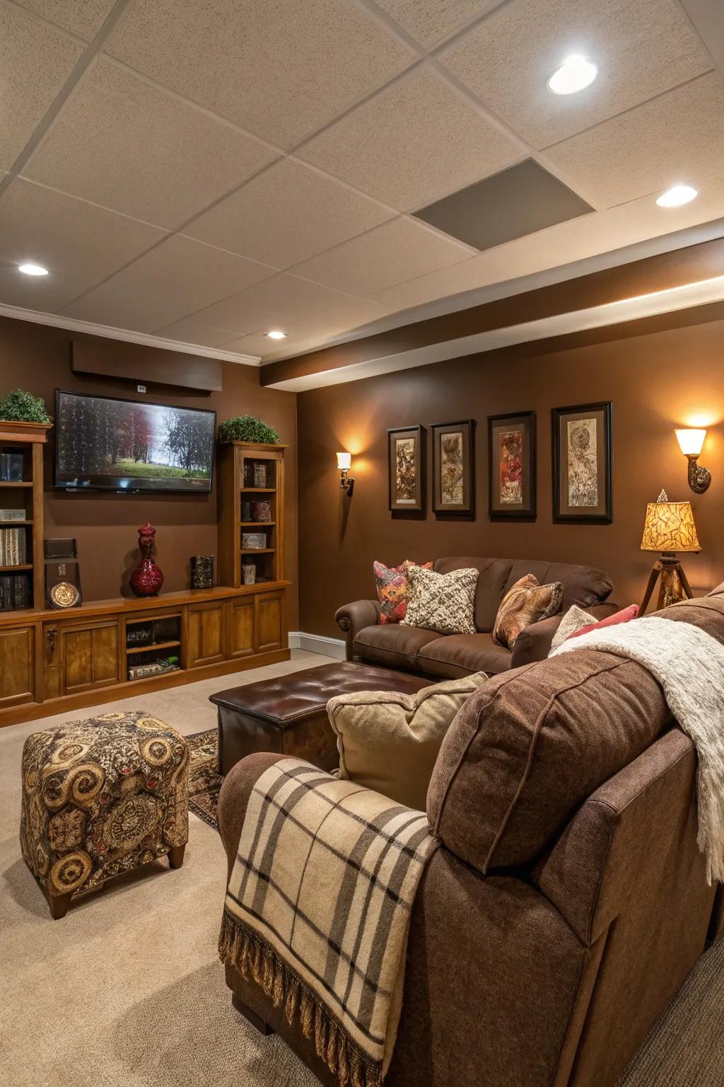 Homestead brown adds warmth and comfort.