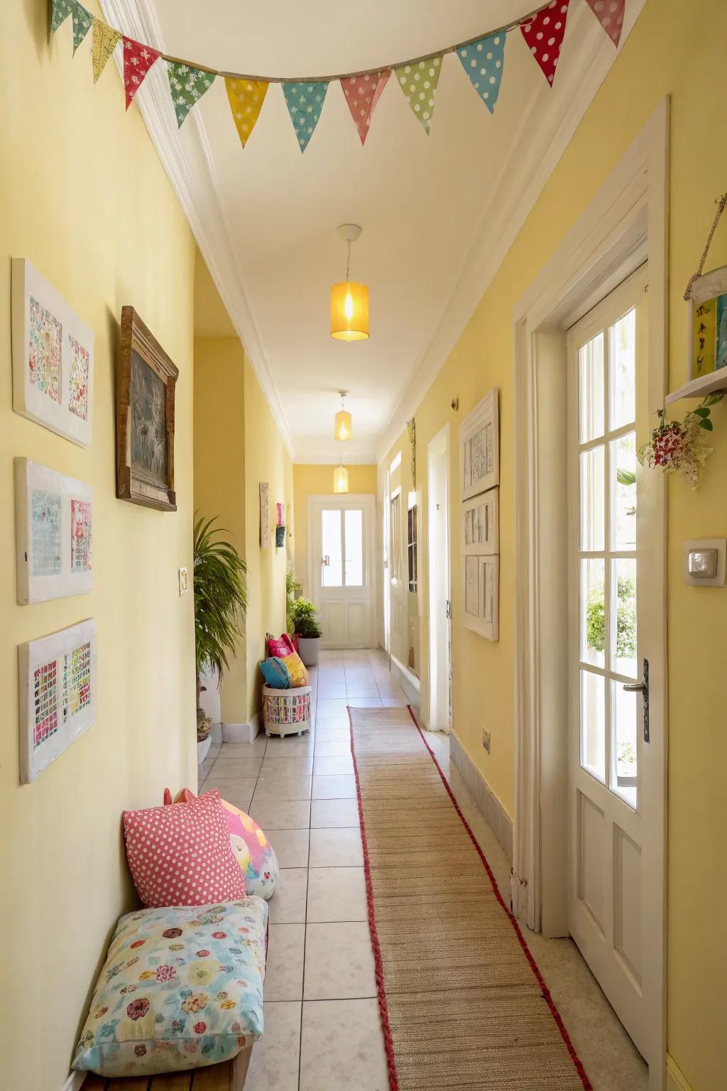 Light yellow brightens and uplifts small spaces.