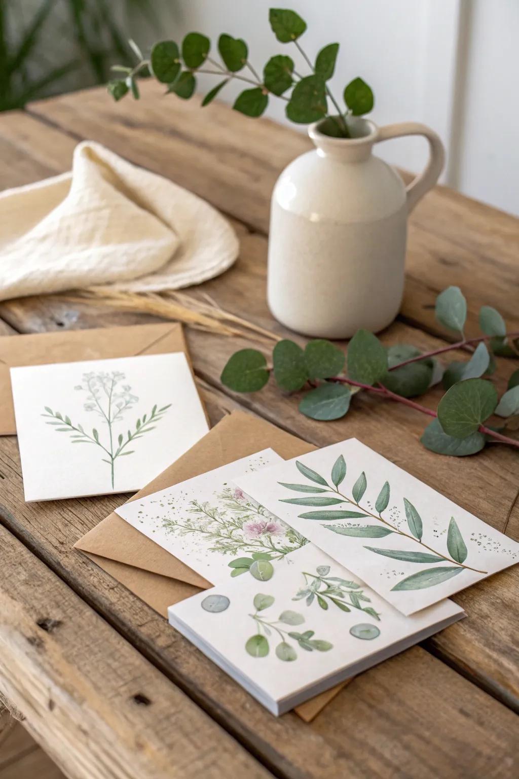 Express love with elegant handmade note cards, a thoughtful gift for mom.