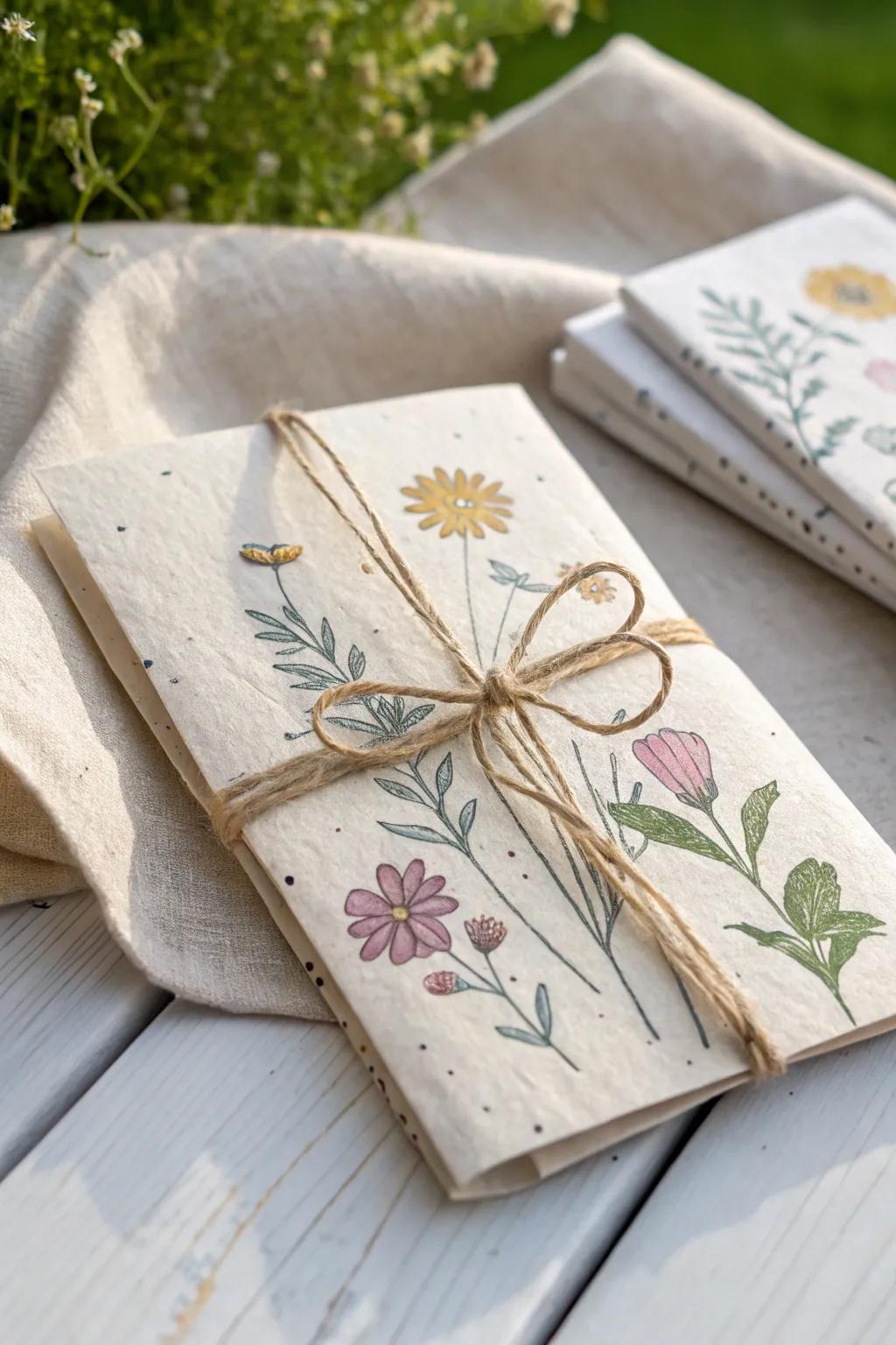 Wildflower seed packets symbolizing growth and new beginnings.