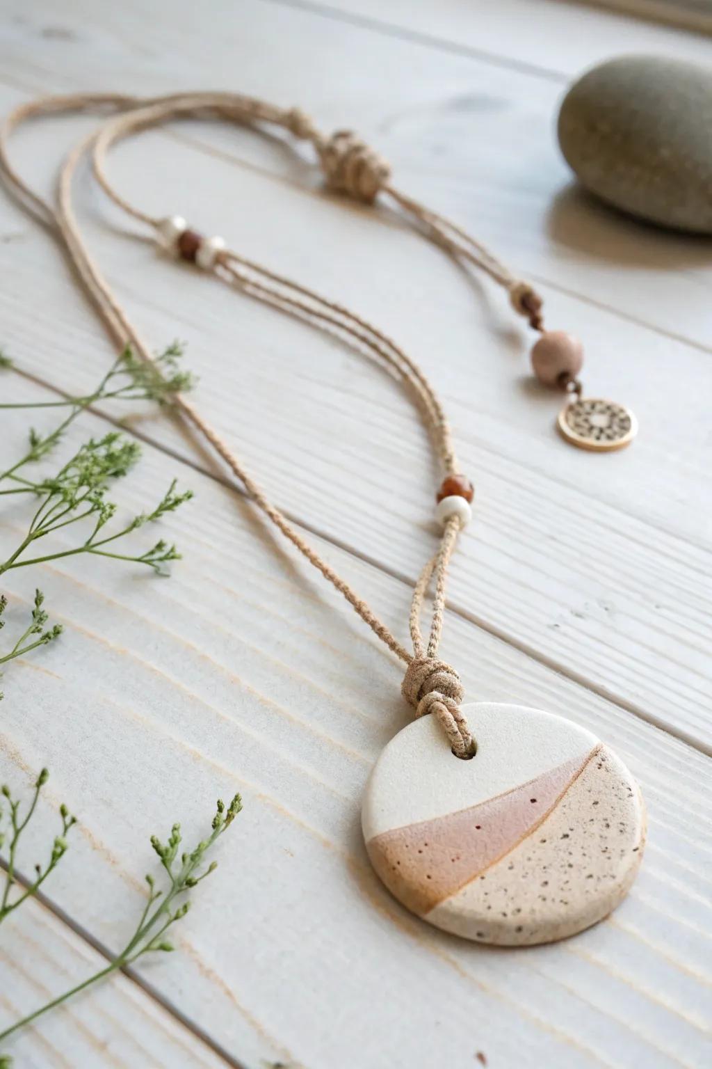 Show your love for the planet with eco-friendly clay necklaces that combine style and sustainability.