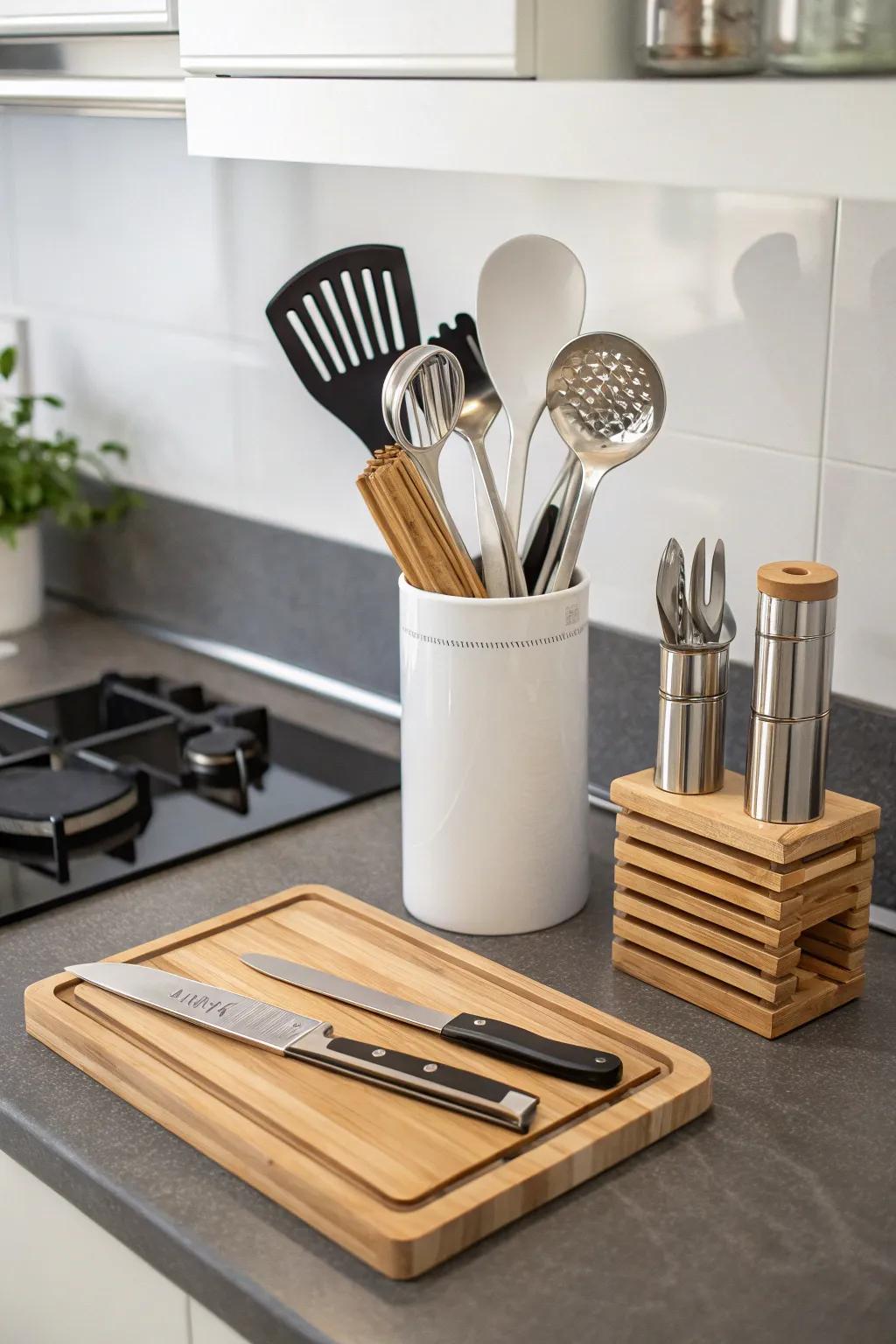 Gourmet cooking set inspiring culinary creativity.