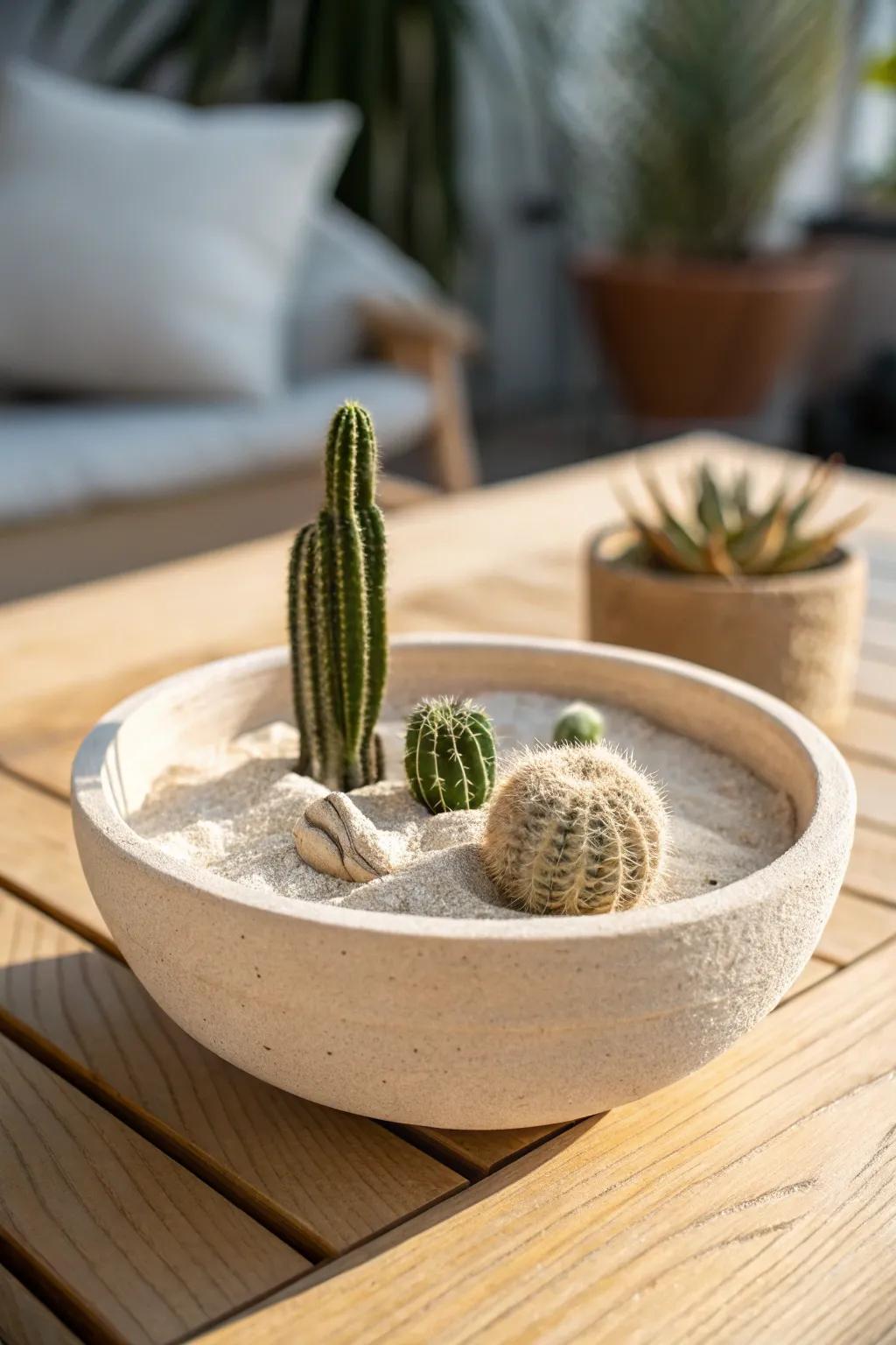 Create captivating miniature clay landscapes with natural elements.