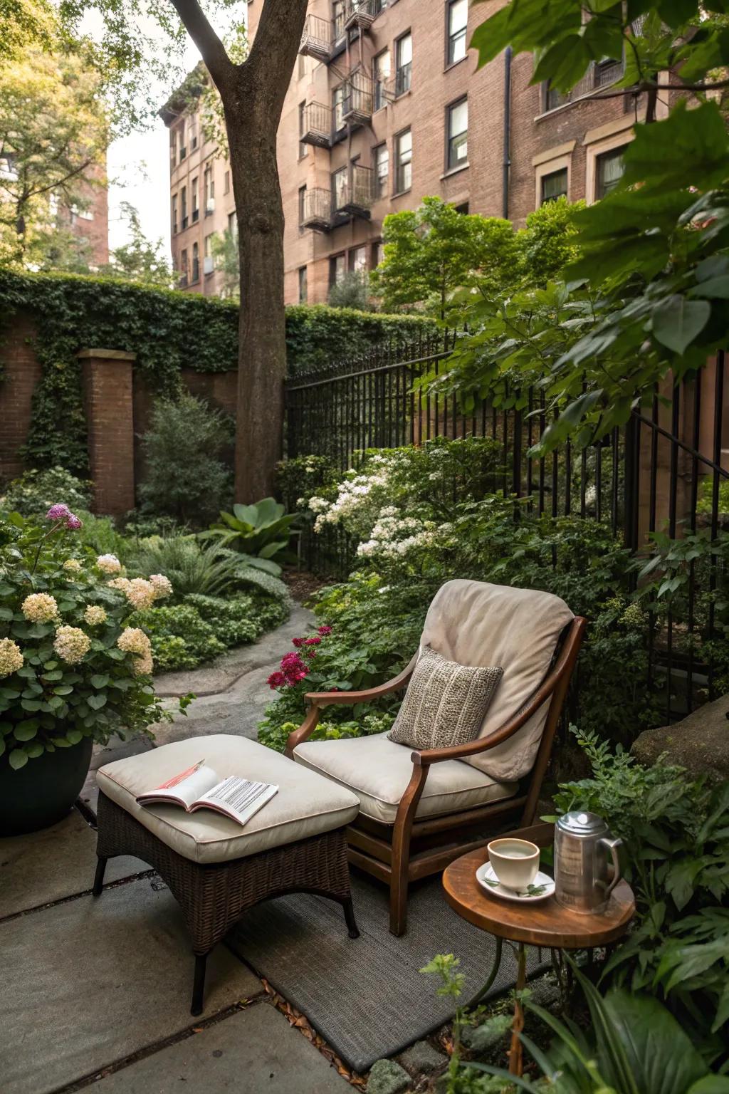 Relax with a good book in a peaceful nook.