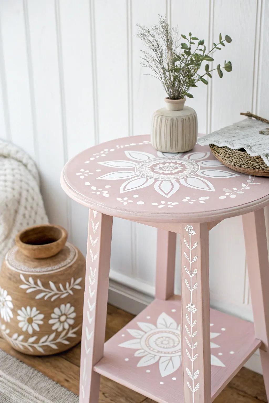 Add character to furniture with stylish stencil patterns.